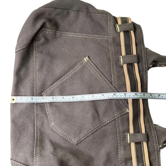 Vintage‎ Y2K Gap Canvas Slouchy Tote Bag Brown Indie